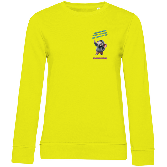 Modell Katharina - Elnika Damen Bio Sweatshirt - Tollpatschig aber lieb