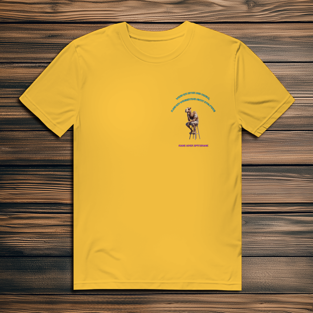 Modell Niko  * Elnika Herren Bio T-Shirt  * Denkerpose