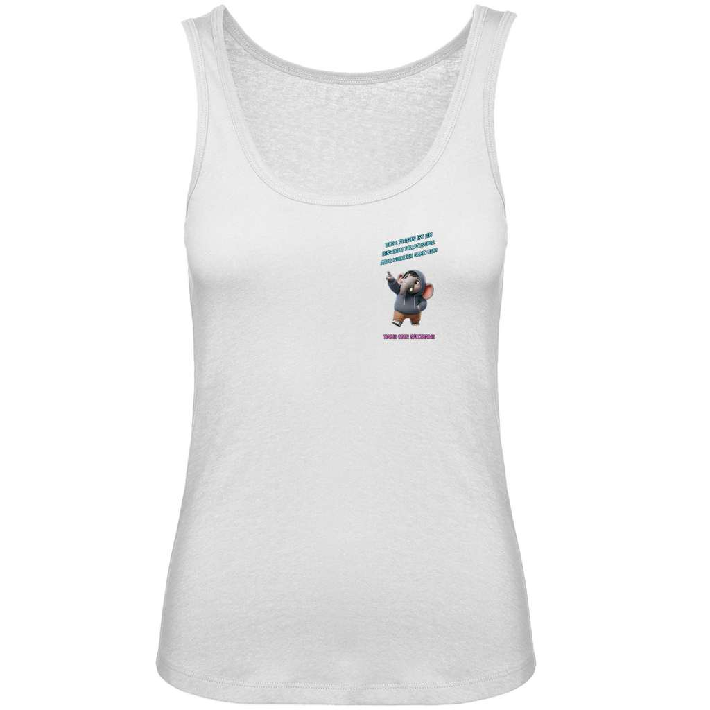 Modell Nina * Elnika Damen Bio Tank Top * tollpatschig und lieb
