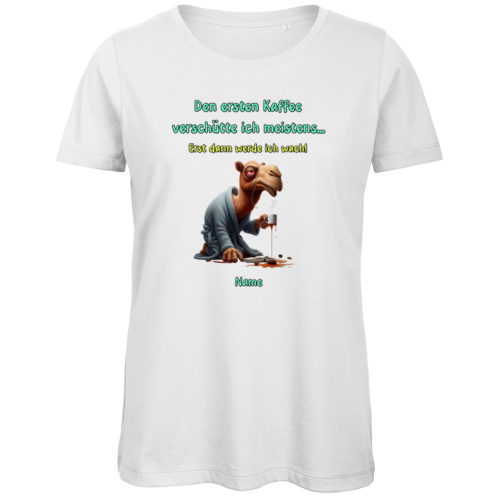 Modell Elfriede * Elnika Damen Bio T-Shirt * Kaffee