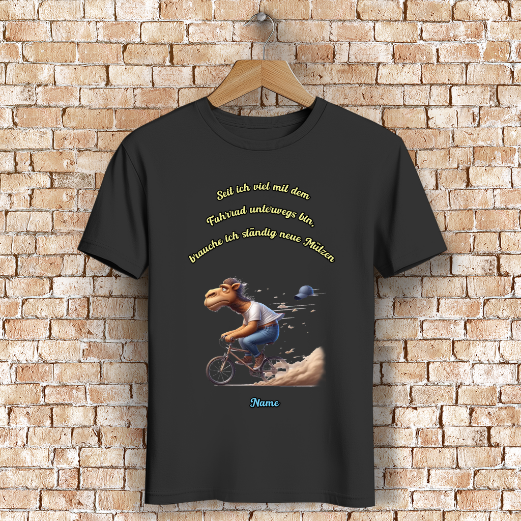 Modell Niko * Elnika Herren Bio T-Shirt * Fahrrad fahren