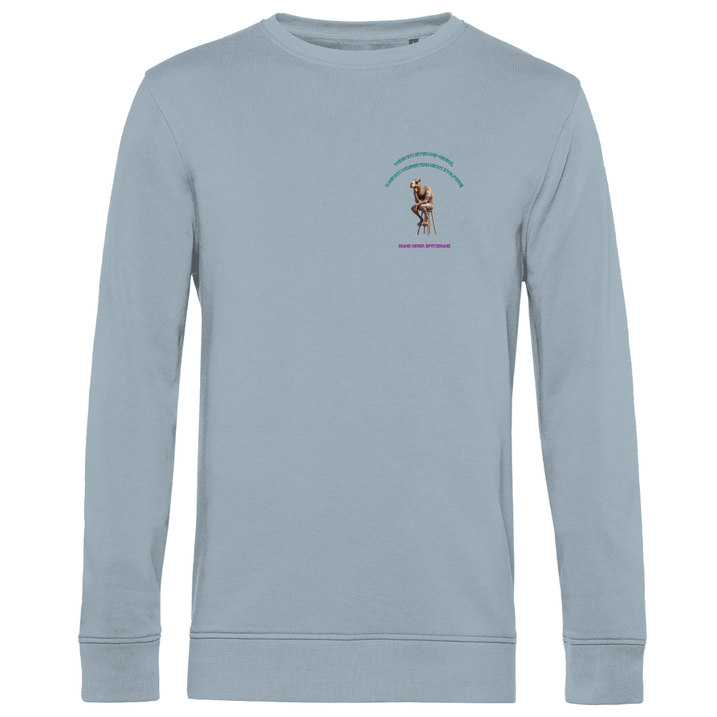 Modell Karl  * Elnika Herren Bio Sweatshirt  * Denkerpose