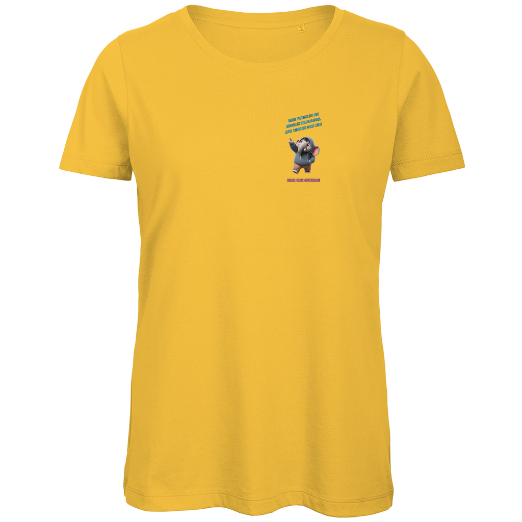 Modell Elfriede - Elnika Damen Bio T-Shirt - Tollpatschig aber lieb