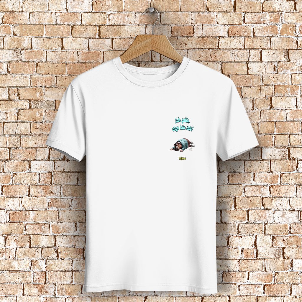 Modell Niko * Elnika Herren Bio T-Shirt * Ich falle, also bin ich!