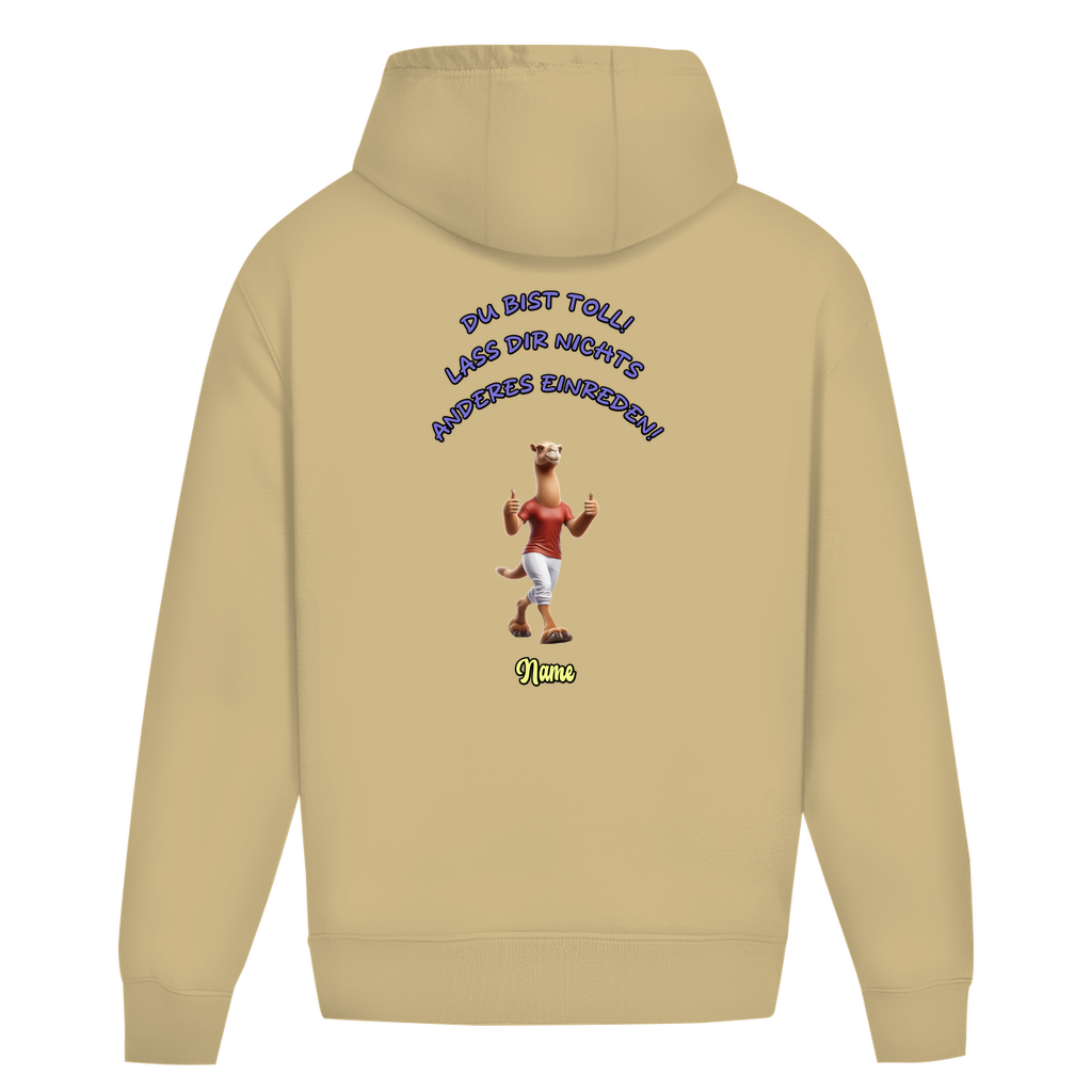 Modell Töffi - Elnika Oversize Hoodie ohne Kordel - Du bist toll
