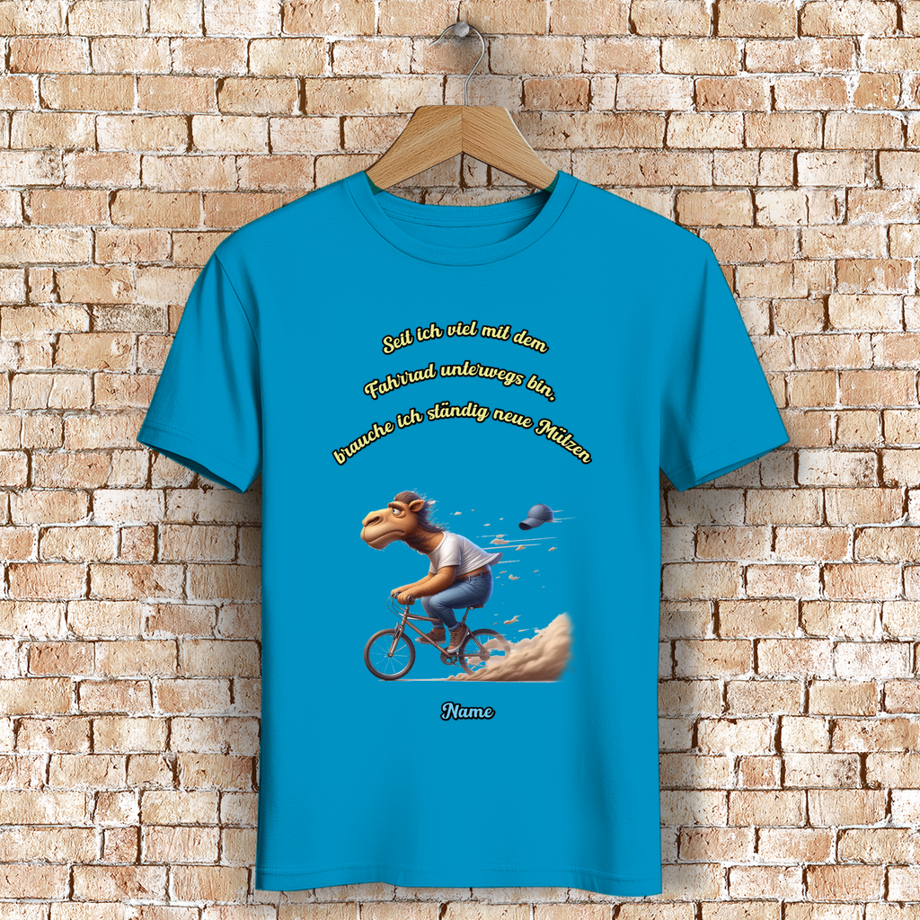 Modell Niko * Elnika Herren Bio T-Shirt * Fahrrad fahren