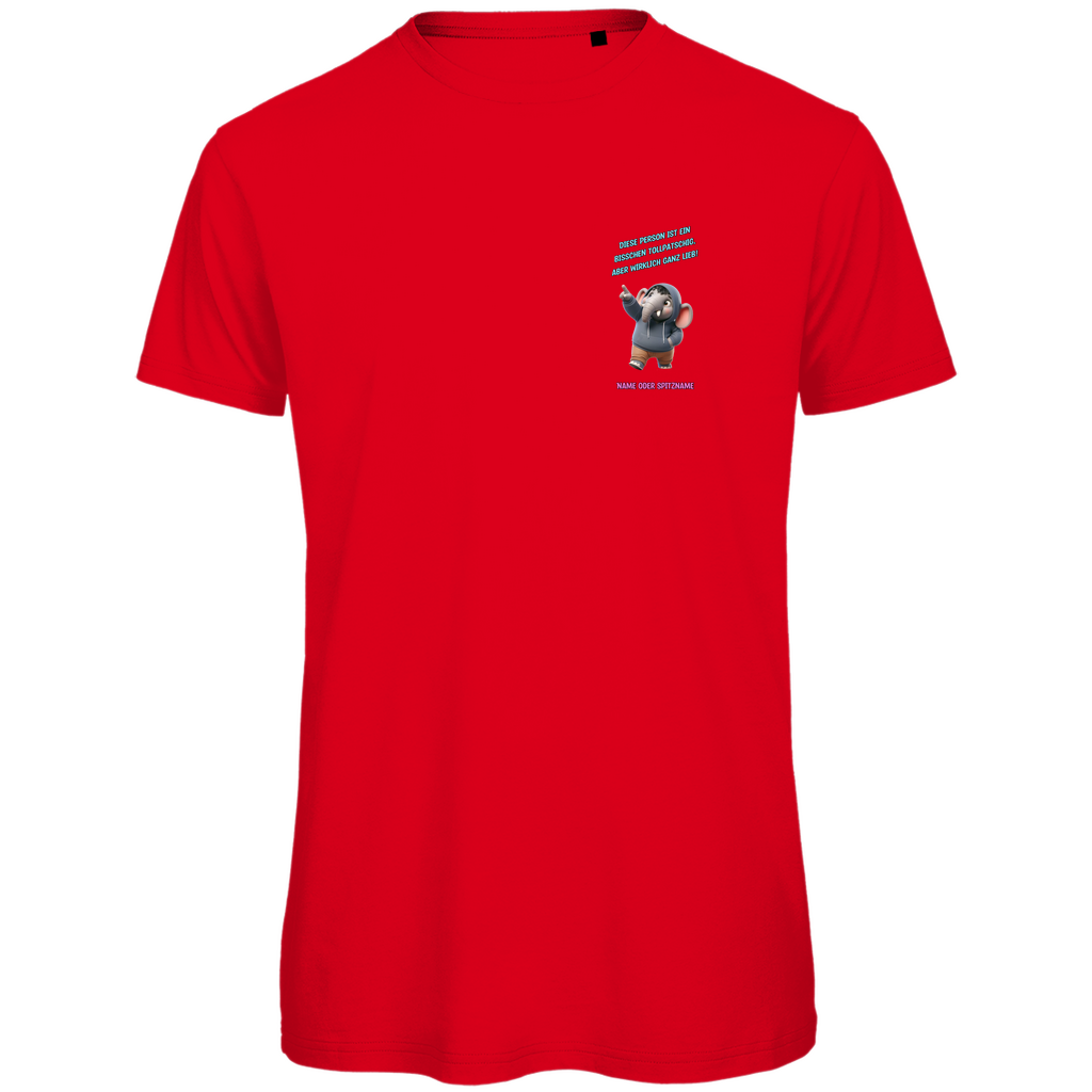 Modell Niko * Elnika Herren Bio T-Shirt * Tollpatschig aber lieb