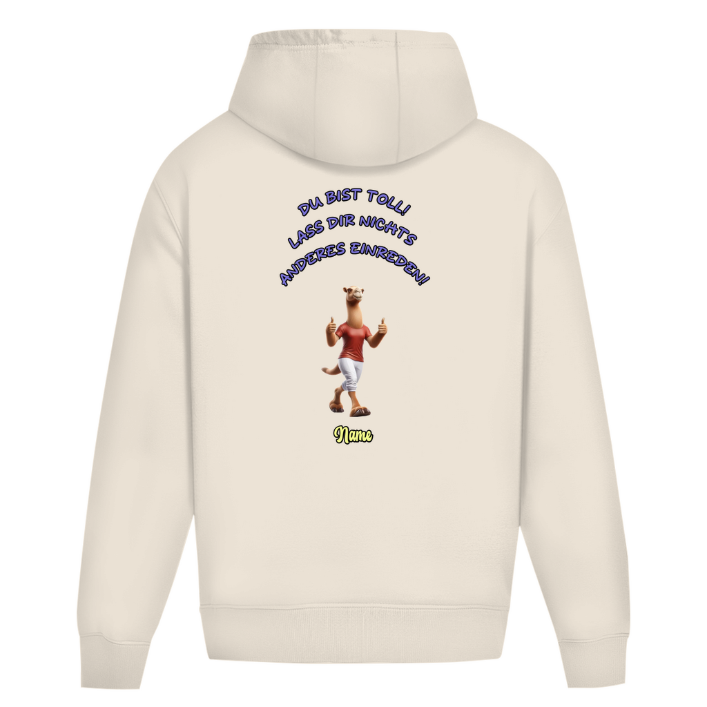 Modell Töffi - Elnika Oversize Hoodie ohne Kordel - Du bist toll