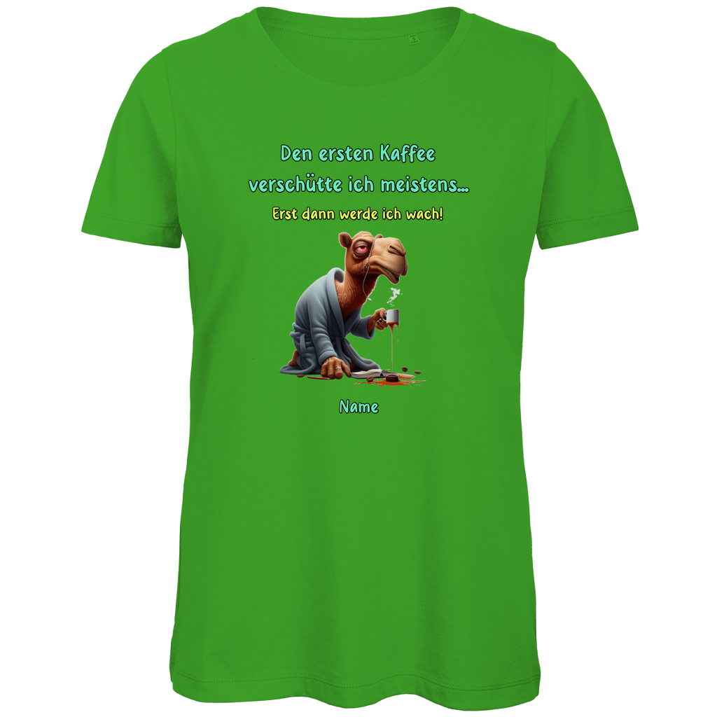 Modell Elfriede * Elnika Damen Bio T-Shirt * Kaffee