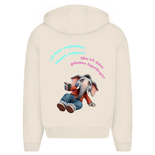 Modell Erna * Elnika Oversize Zipper Hoodie * Elegant Stolpern