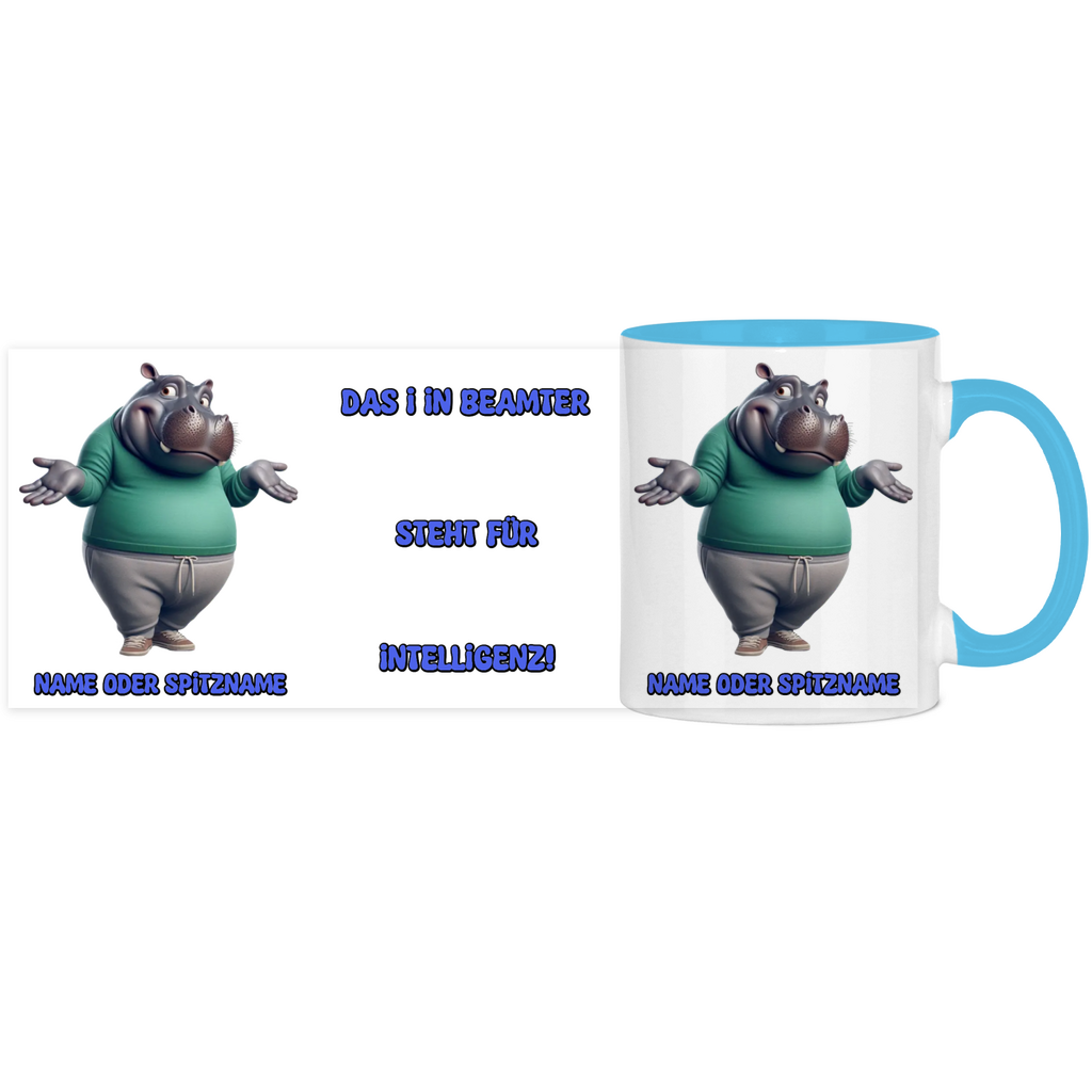 Elnika Panorama Tasse zweifarbig - Beamter