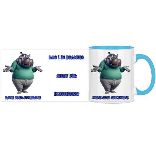 Elnika Panorama Tasse zweifarbig - Beamter