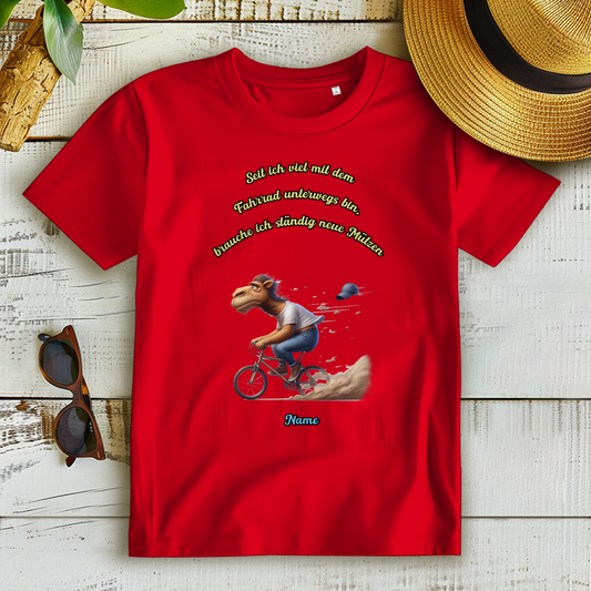 Modell Elfriede * Elnika Damen Bio T-Shirt * Fahrrad fahren