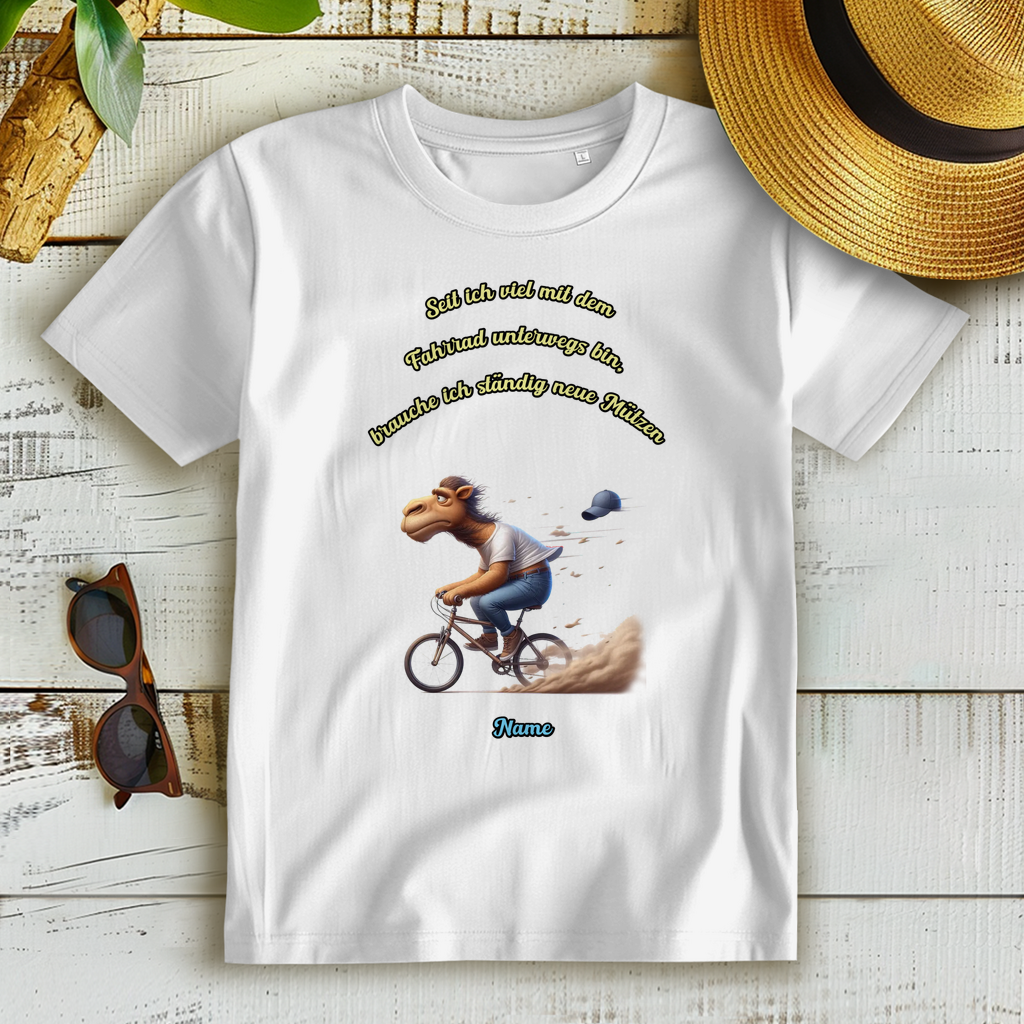 Modell Elfriede * Elnika Damen Bio T-Shirt * Fahrrad fahren