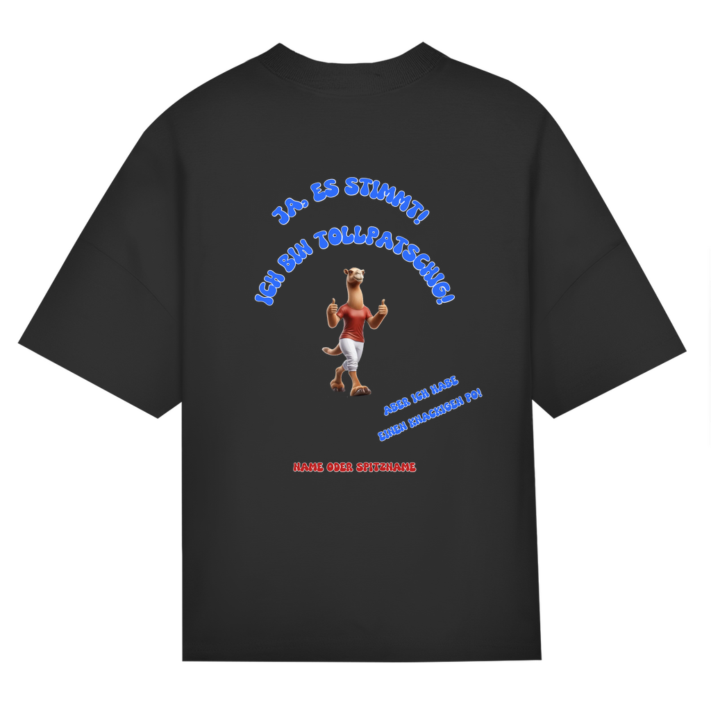 Modell Niklas * Oversize Bio T-Shirt * Knackiger Po
