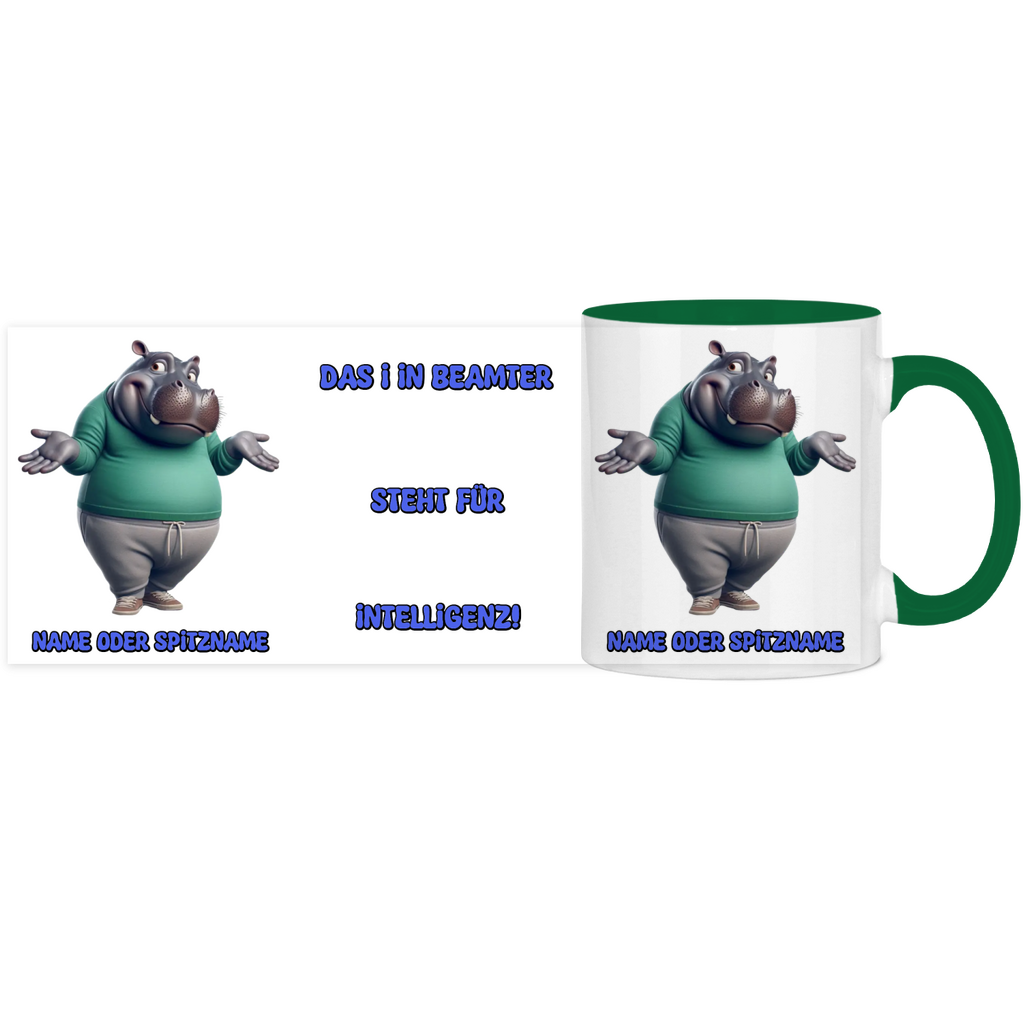 Elnika Panorama Tasse zweifarbig - Beamter