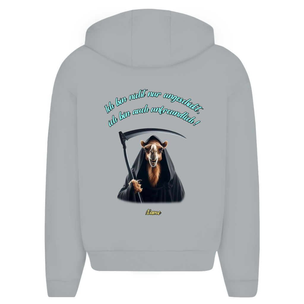 Modell Erna * Elnika Oversize Zipper Hoodie *Unfreundlich
