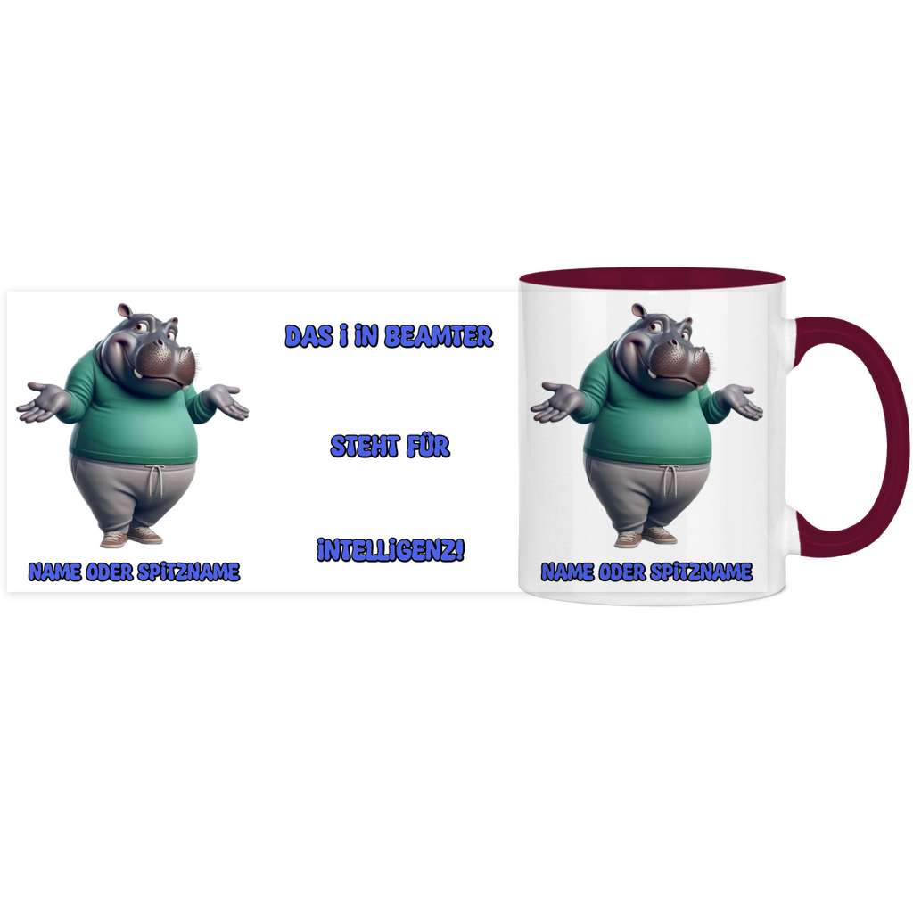 Elnika Panorama Tasse zweifarbig - Beamter