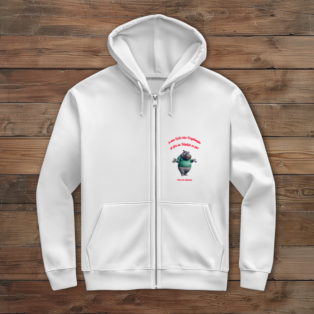 Modell Egon * Herren Zipper Hoodie * Stolz ein Tollpatsch zu sein