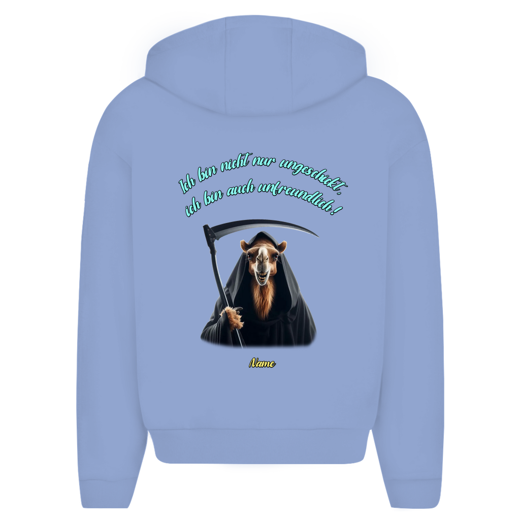 Modell Erna * Elnika Oversize Zipper Hoodie *Unfreundlich