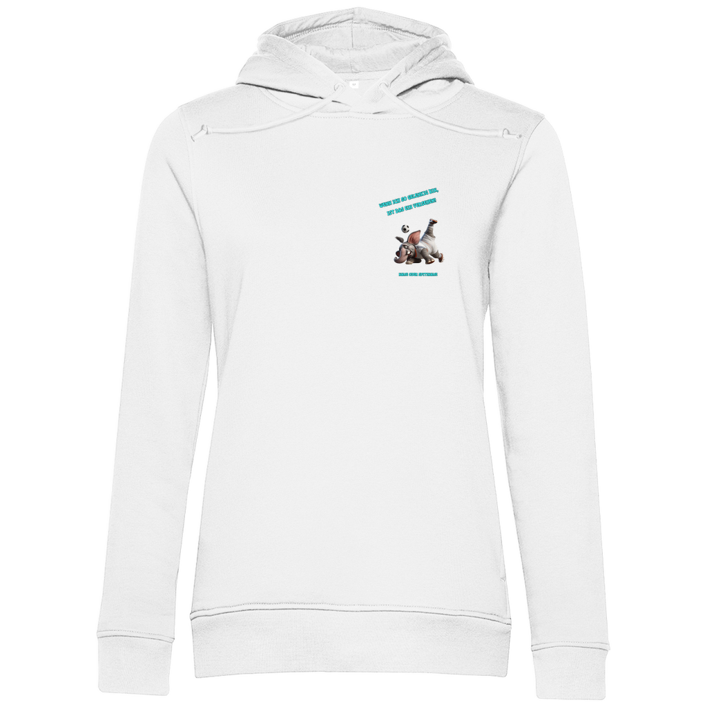 Modell Elvira  * Damen Bio Hoodie  * Fussball
