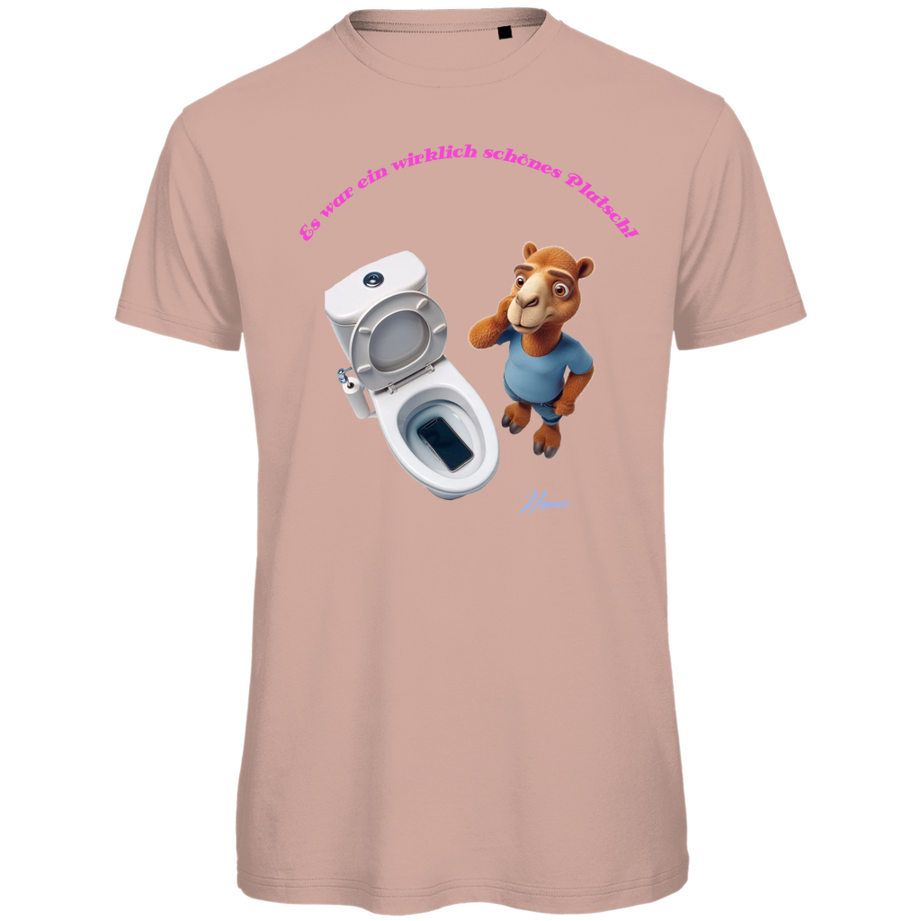 Modell Niko * Elnika Herren Bio T-Shirt * Handy im Klo