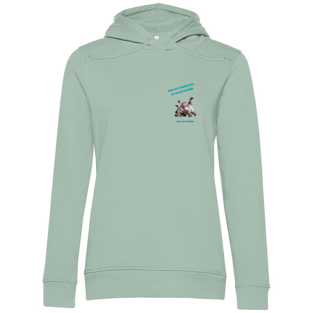 Modell Elvira  * Damen Bio Hoodie  * Fussball