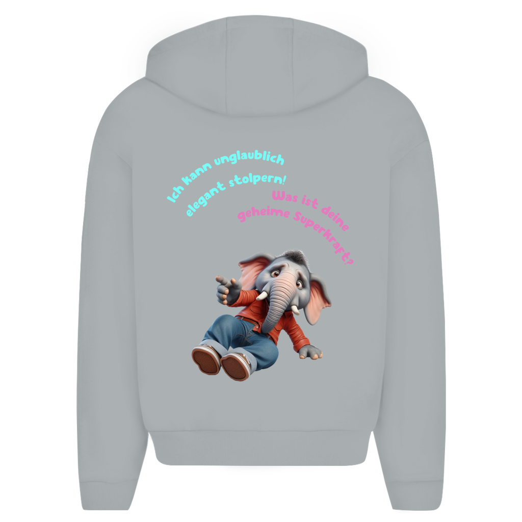 Modell Erna * Elnika Oversize Zipper Hoodie * Elegant Stolpern