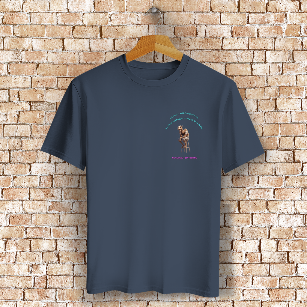 Modell Eleonore  * Elnika Bio Unisex T-Shirt  * Denkerpose