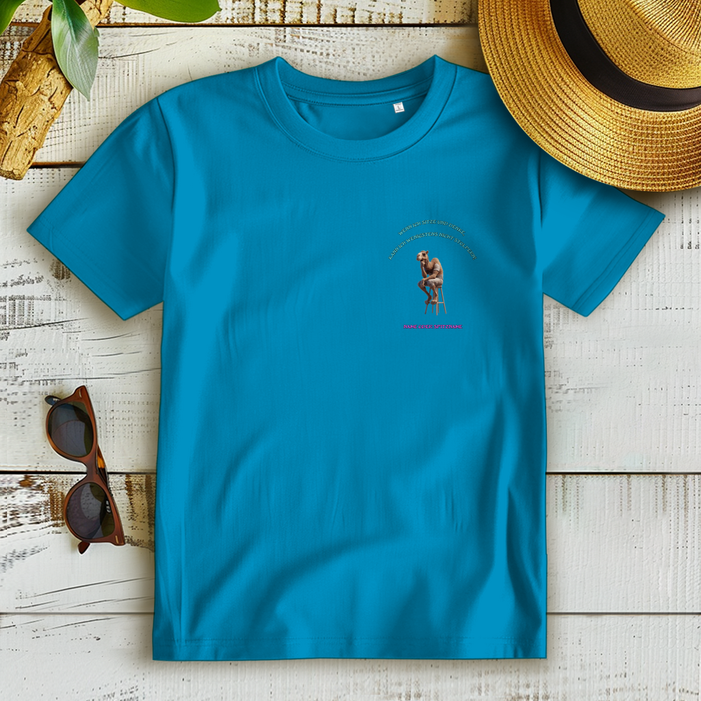 Modell Elfriede * Elnika Damen Bio T-Shirt * Denkerpose