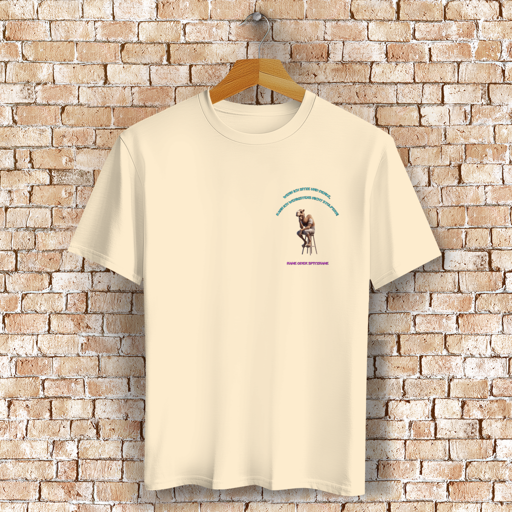 Modell Eleonore  * Elnika Bio Unisex T-Shirt  * Denkerpose