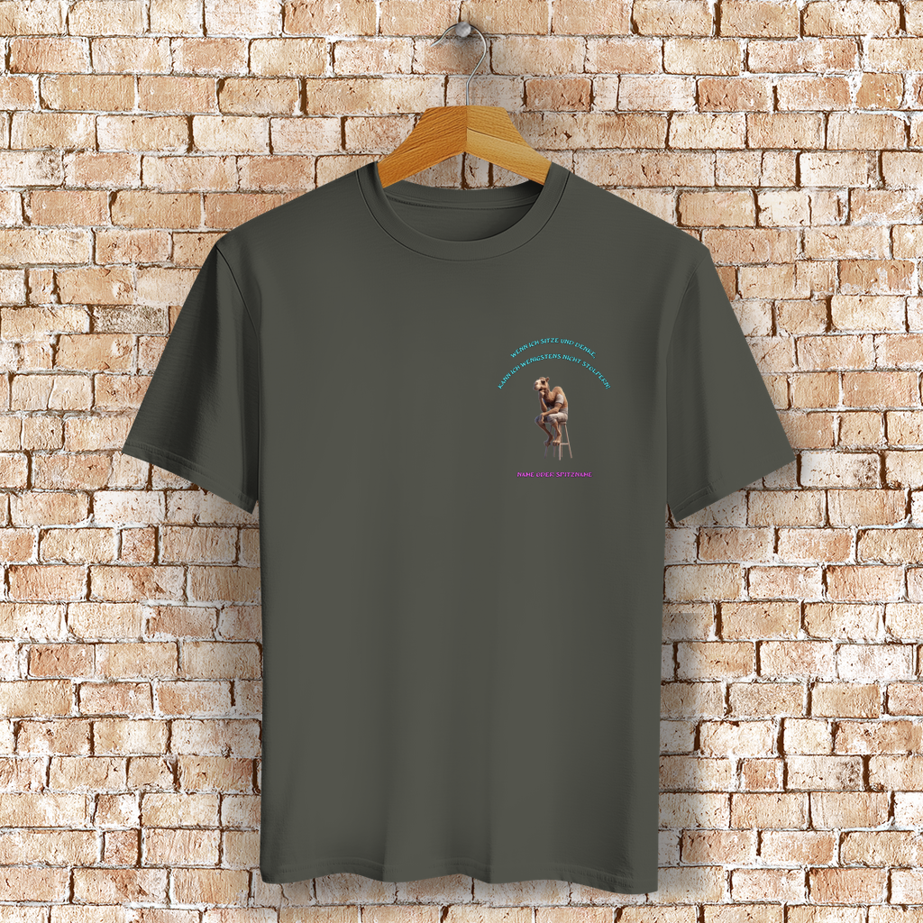Modell Eleonore  * Elnika Bio Unisex T-Shirt  * Denkerpose