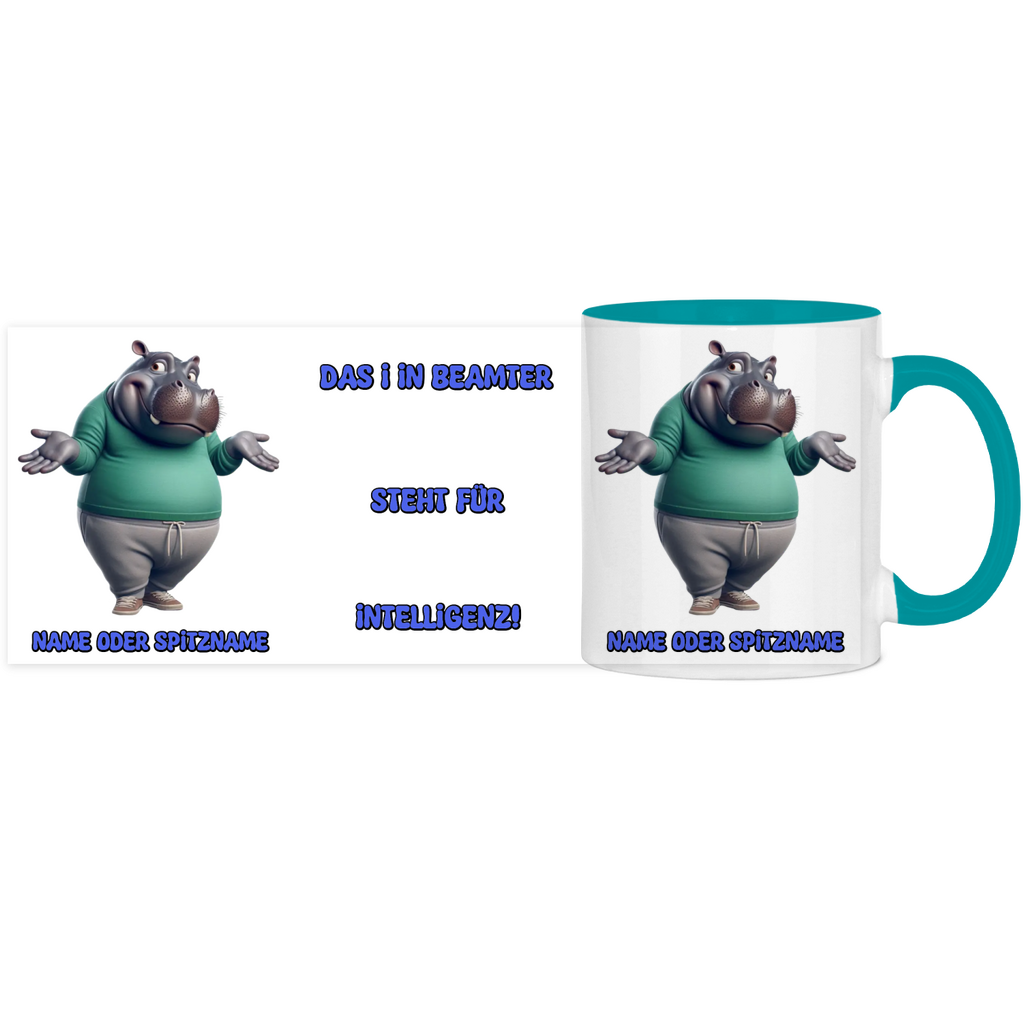 Elnika Panorama Tasse zweifarbig - Beamter