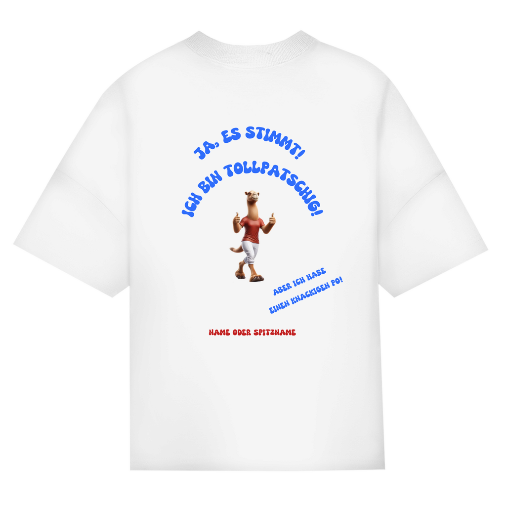 Modell Niklas * Oversize Bio T-Shirt * Knackiger Po