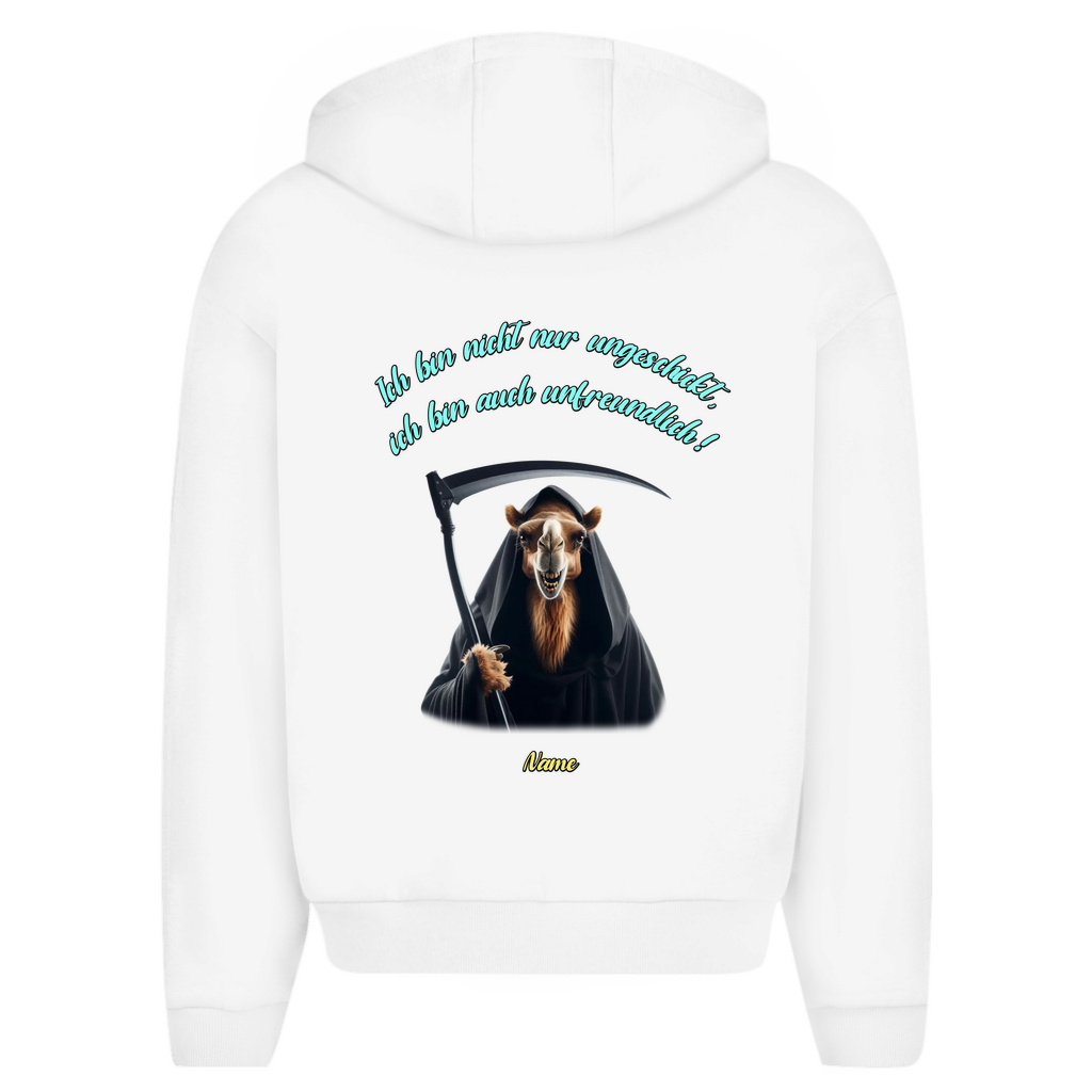 Modell Erna * Elnika Oversize Zipper Hoodie *Unfreundlich