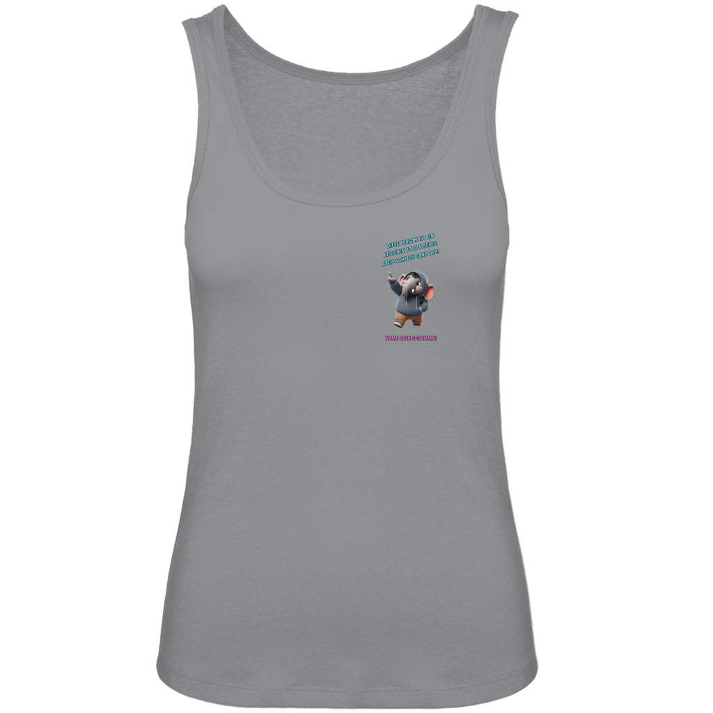 Modell Nina * Elnika Damen Bio Tank Top * tollpatschig und lieb