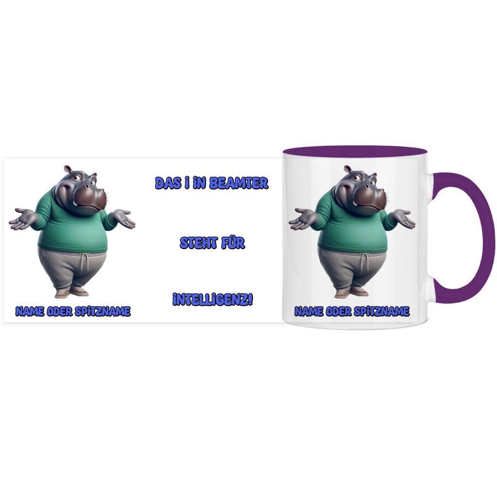 Elnika Panorama Tasse zweifarbig - Beamter