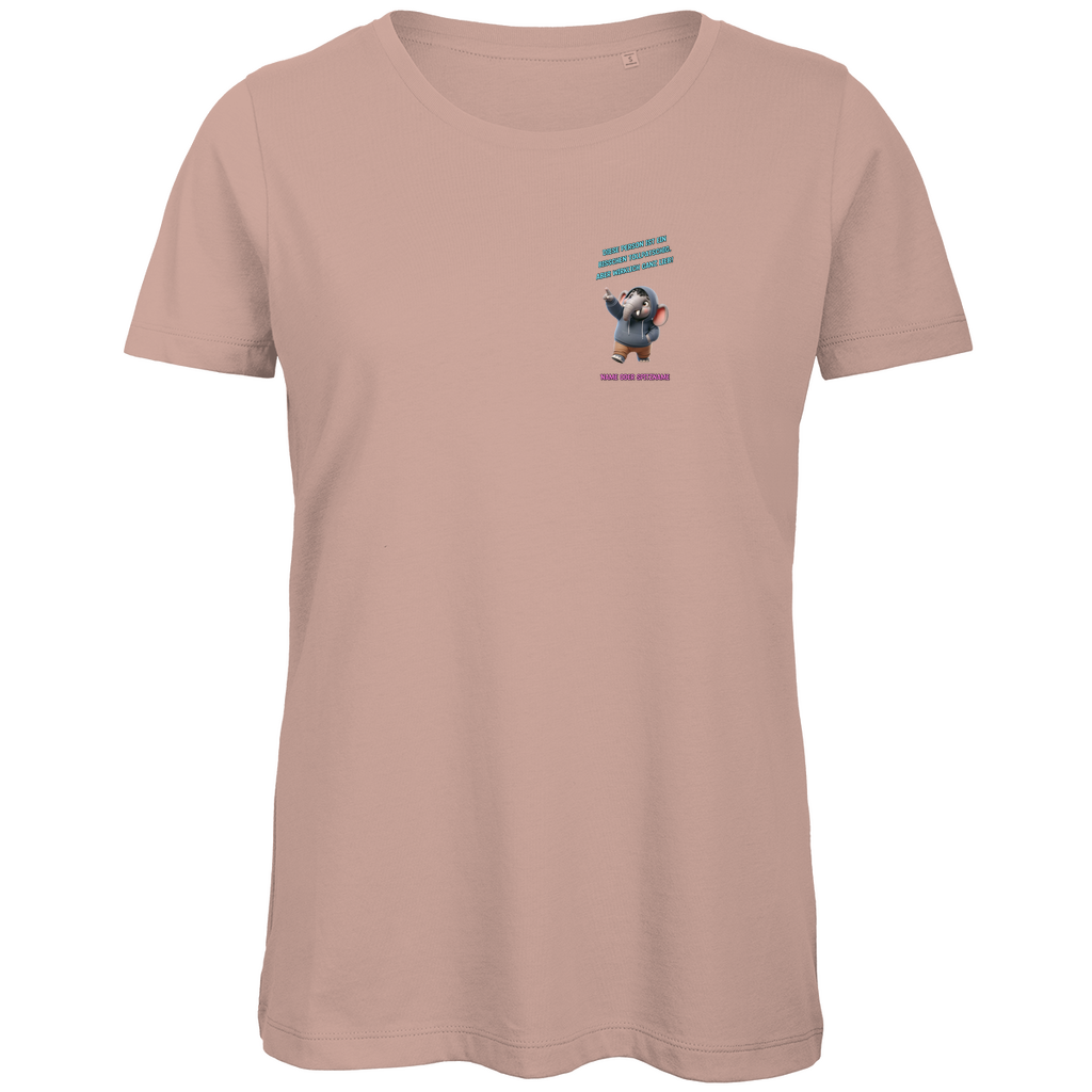 Modell Elfriede - Elnika Damen Bio T-Shirt - Tollpatschig aber lieb