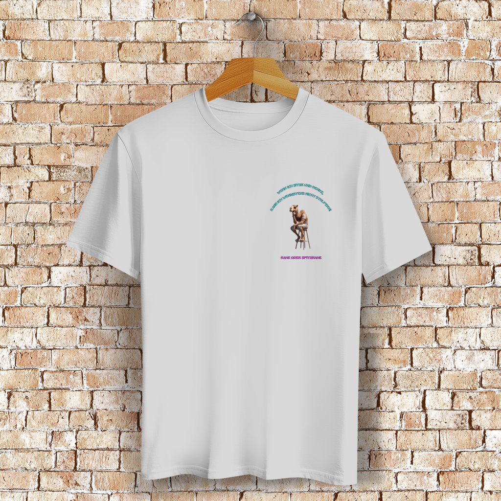 Modell Eleonore  * Elnika Bio Unisex T-Shirt  * Denkerpose