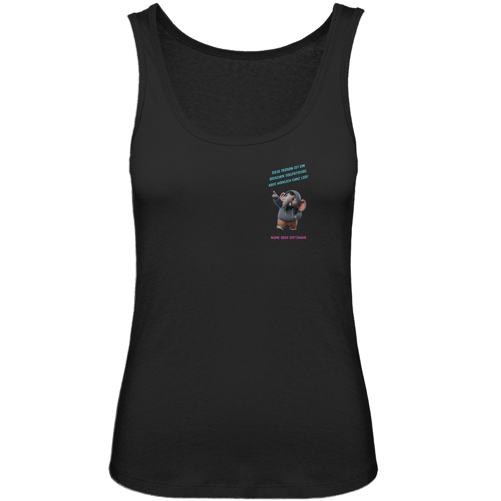 Modell Nina * Elnika Damen Bio Tank Top * tollpatschig und lieb