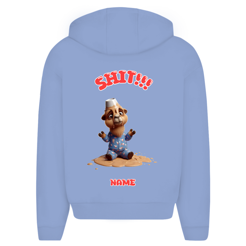 Modell Erna * Elnika Oversize Zipper Hoodie * Shit!