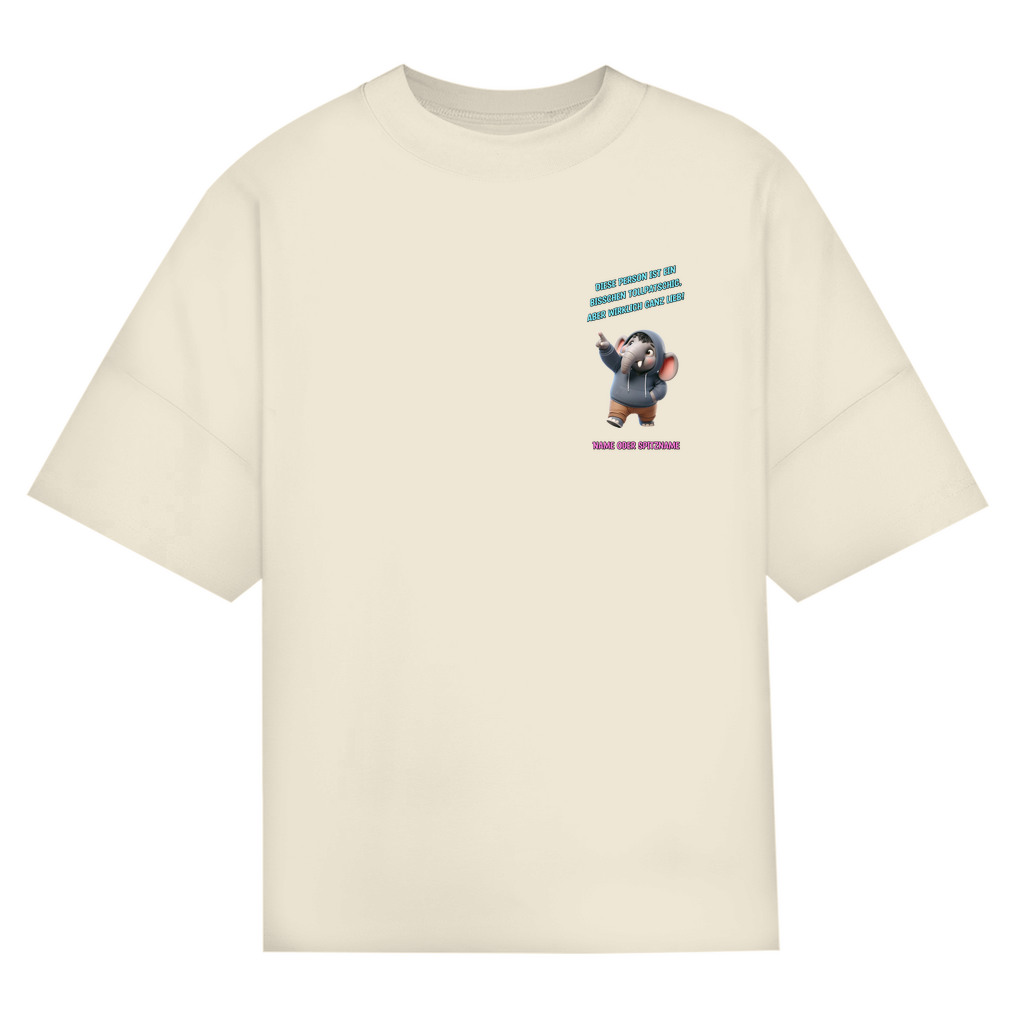 Modell Niklas * Elnika Oversize Bio T-Shirt * Tollpatschig aber lieb