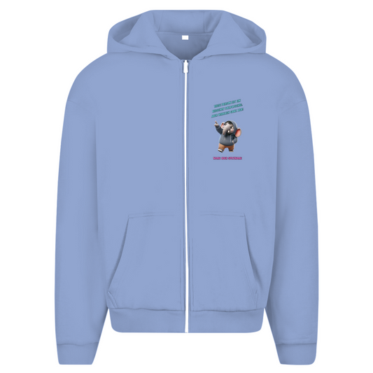 Modell Erna - Elnika Oversize Zipper Hoodie - Tollpatschig aber lieb