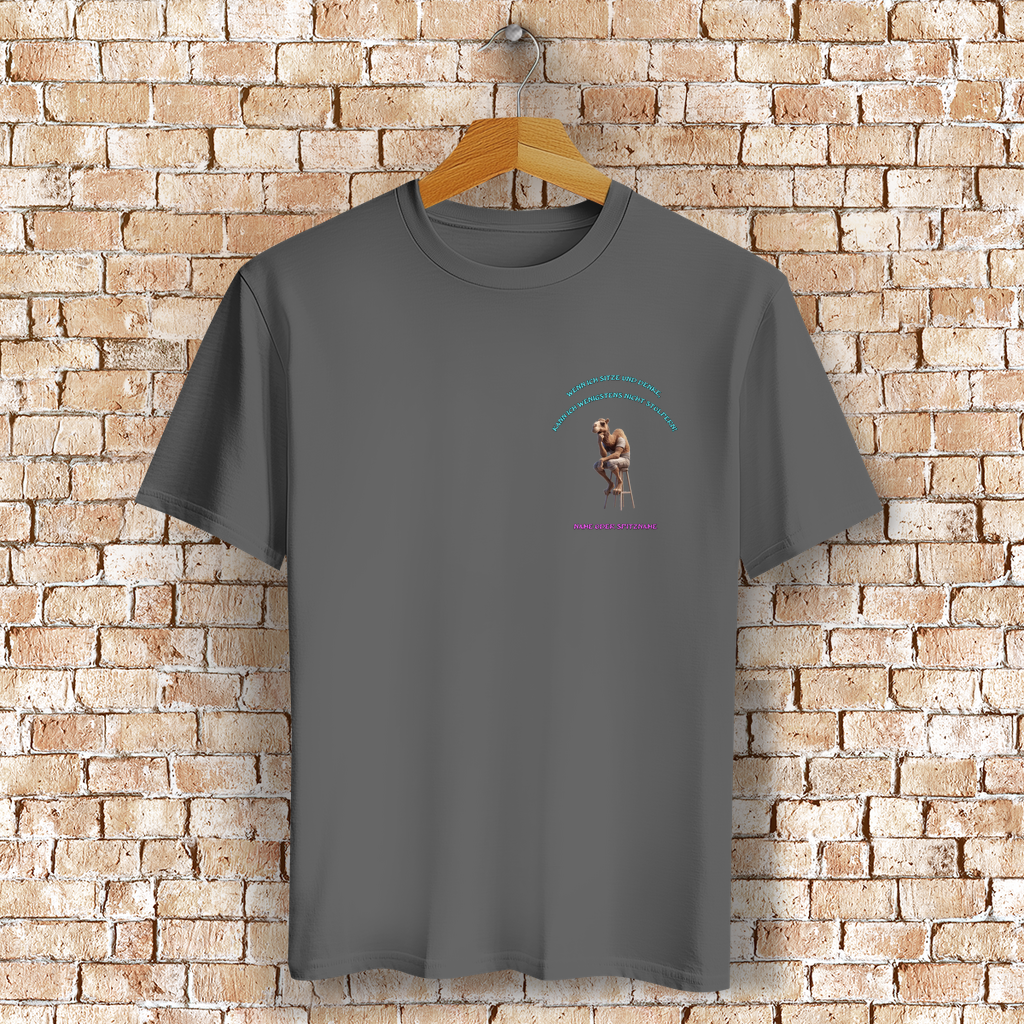 Modell Eleonore  * Elnika Bio Unisex T-Shirt  * Denkerpose