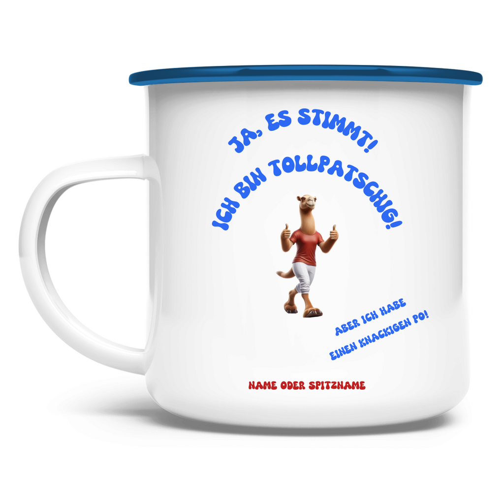 Elnika Emaille Tasse * knackiger Po