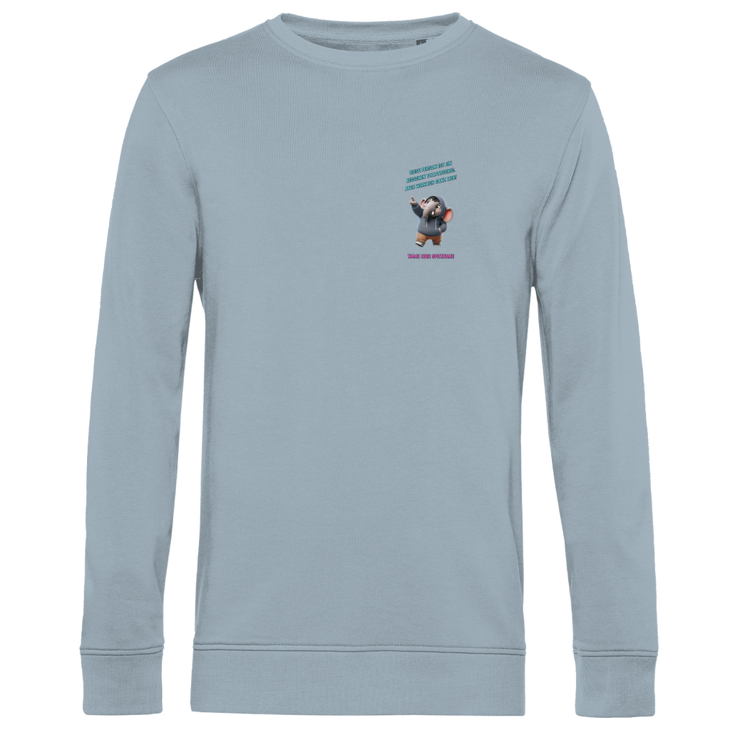 Modell Karl * Elnika Herren Bio Sweatshirt * Tollpatschig aber lieb