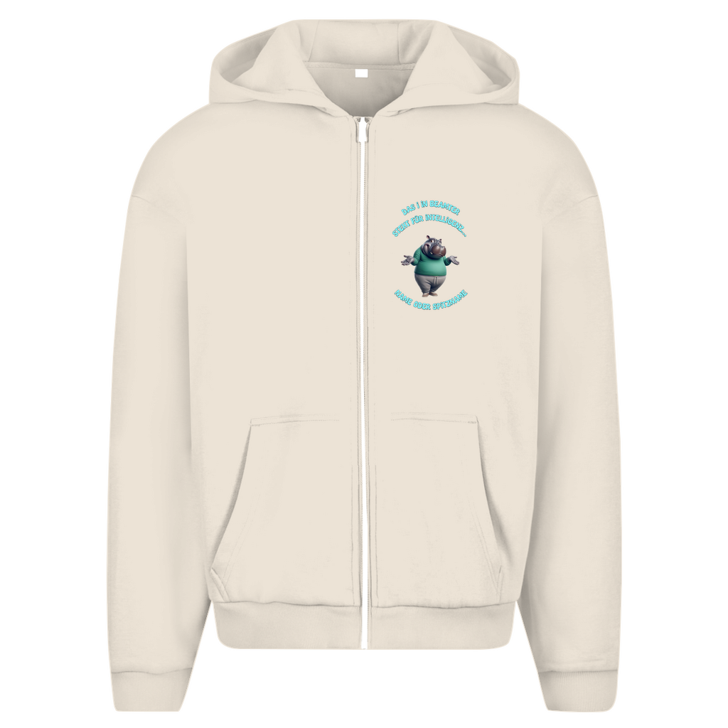 Modell Erna - Elnika Oversize Zipper Hoodie - Beamter