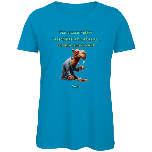 Modell Elfriede * Elnika Damen Bio T-Shirt * Kaffee