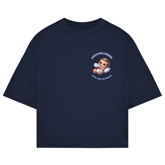 Modell Niklas - Elnika  Oversize Bio T-Shirt - Sojamilchbubi