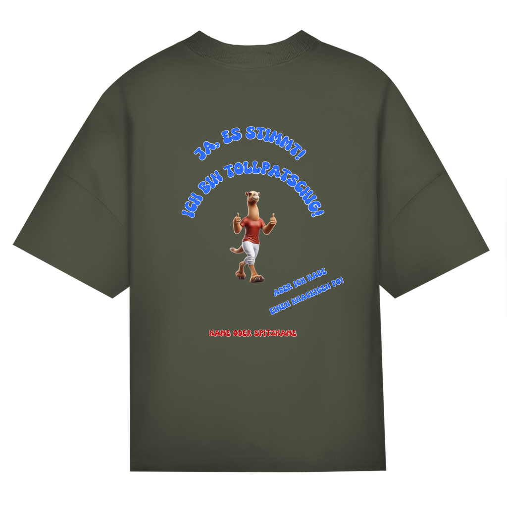 Modell Niklas * Oversize Bio T-Shirt * Knackiger Po